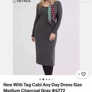 Blue Sky Charcoal Long Sleeve Dress